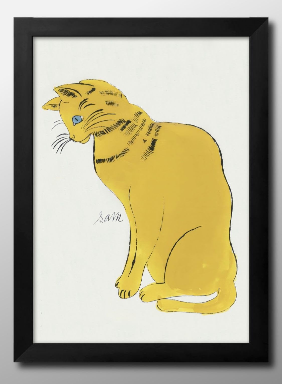 Amazon.co.jp: ポスター アート アンディ ウォーホル 猫 ネコ 黄色